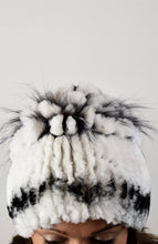 Load image into Gallery viewer, Chinchilla Rex & Fox Fur Hat