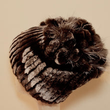 Load image into Gallery viewer, Chinchilla Rex &amp; Fox Fur Hat
