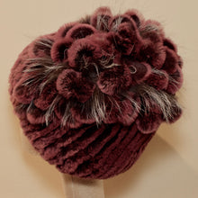 Load image into Gallery viewer, Chinchilla Rex & Fox Fur Hat