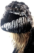 Load image into Gallery viewer, Chinchilla Rex & Fox Fur Hat