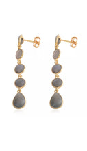 Load image into Gallery viewer, Labradorite Dangle Drop Earrings
