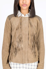 Load image into Gallery viewer, Soft Suede and Leather Fringe Jacket
