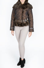 Load image into Gallery viewer, Silk Taffeta &amp; Sable fur Coat
