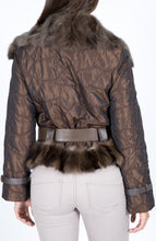 Load image into Gallery viewer, Silk Taffeta &amp; Sable fur Coat
