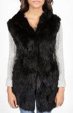 Load image into Gallery viewer, Rabbit fur Vest with Hood

