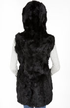 Load image into Gallery viewer, Rabbit fur Vest with Hood
