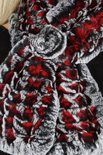 Load image into Gallery viewer, Chinchilla Rex Fur Scarf (dyed)
