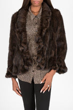 Load image into Gallery viewer, Knitted Genuine Mink Fur Ruffle Jacket
