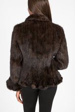 Load image into Gallery viewer, Knitted Genuine Mink Fur Ruffle Jacket

