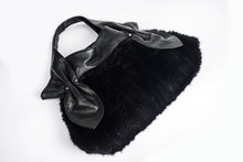Load image into Gallery viewer, Knitted Mink &amp; Leather Handbag
