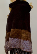 Load image into Gallery viewer, Mink Poncho Tri-Color (Handmade)
