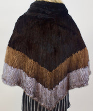 Load image into Gallery viewer, Mink Poncho Tri-Color (Handmade)
