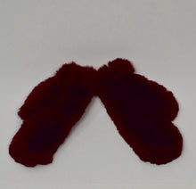 Load image into Gallery viewer, Chinchilla Rex Fur Mittens (handmade)

