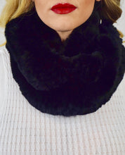 Load image into Gallery viewer, Chinchilla Rex Fur Infinity Scarf (Handmade)
