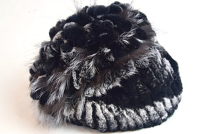Chinchilla Rex & Fox Fur Hat