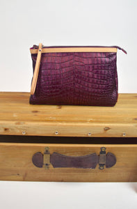 Croc Clutch Purse (Cavalcanti)