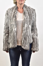 Load image into Gallery viewer, Knitted Rabbit Fur Jacket
