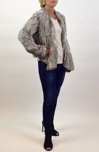 Knitted Rabbit Fur Jacket