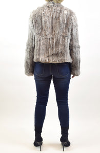 Knitted Rabbit Fur Jacket