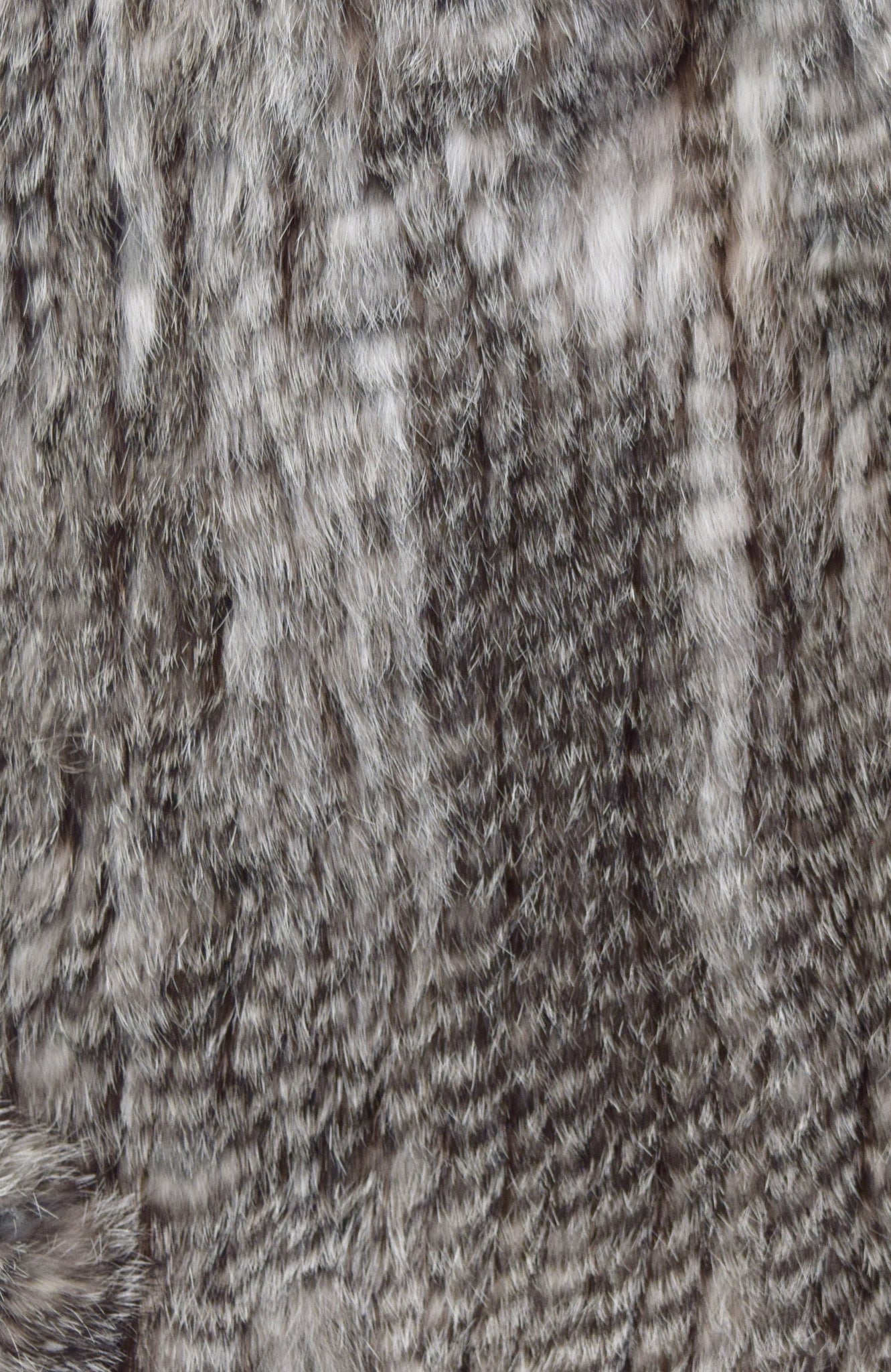 Knitted rabbit hotsell fur jacket