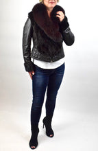 Load image into Gallery viewer, Mink, Fox and Lamb Leather Jacket
