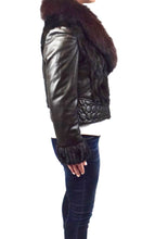 Load image into Gallery viewer, Mink, Fox and Lamb Leather Jacket
