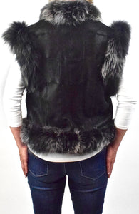 Lamb/Shearling & Fox fur Vest