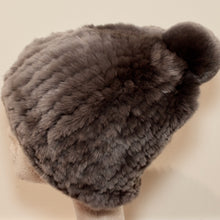 Load image into Gallery viewer, Chinchilla Rex Hat With Pom
