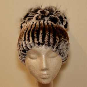 Chinchilla Rex & Fox Fur Hat