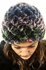 Chinchilla Rex Fur Hat (Dyed)