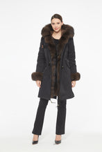 Load image into Gallery viewer, Parka with Fox Fur Trim and Chinchilla Rex Rabbit lining
