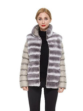 Load image into Gallery viewer, Chinchilla Rex Reversible Puffer Jacket
