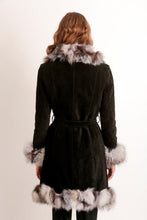Load image into Gallery viewer, Suede and  Fox Fur Coat
