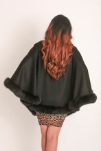 Load image into Gallery viewer, Cashmere &amp; Genuine Fox Fur Cape  (Italian Design)
