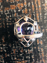 Load image into Gallery viewer, Amethyst &amp; Diamond Ring (Sterling)
