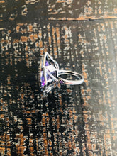 Load image into Gallery viewer, Amethyst &amp; Diamond Ring (Sterling)
