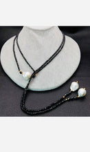 Load image into Gallery viewer, Black Spinel &amp; Baroque Pearl Necklace

