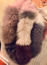 Load image into Gallery viewer, Fox Fur Infinity Scarf/Snood  (multi-colored)
