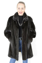 Load image into Gallery viewer, Mink Jacket with Mandarin Collar (Saga)
