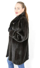 Load image into Gallery viewer, Mink Jacket with Mandarin Collar (Saga)
