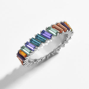 Rainbow II Crystal Ring