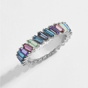 Rainbow Crystal Ring