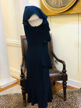Load image into Gallery viewer, Navy Asymmetrical Ruffle Dress
