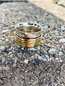 Genuine Sterling Silver Spinner Ring