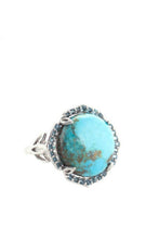 Load image into Gallery viewer, Sterling, Turquoise and Blue Topaz Ring
